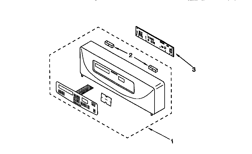 KitchenAid KEBS107DBAL4 control panel diagram