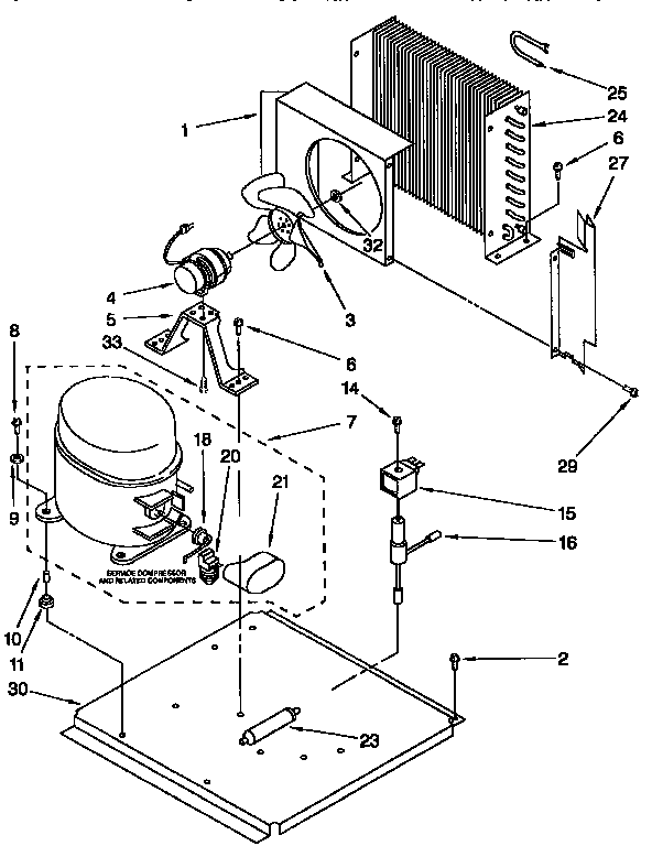 KitchenAid KUIS185FBL0 unit diagram