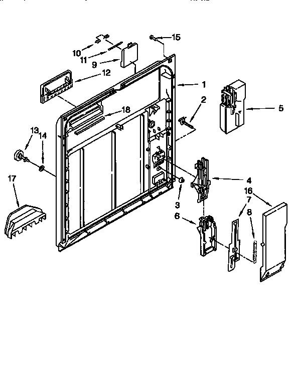 Kenmore 66515685790 inner door diagram