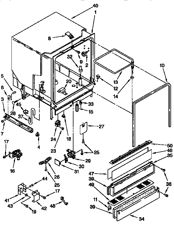 Kenmore 66515685790 tub assembly diagram