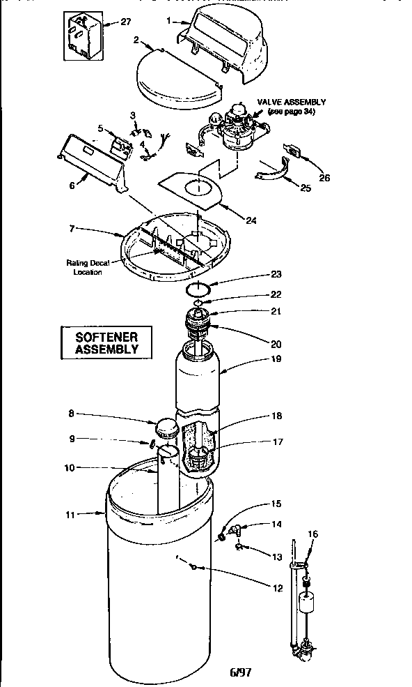 Kenmore 625348320 unit parts diagram