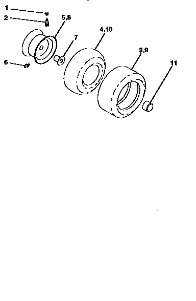 Craftsman 917258482 wheels and tires diagram