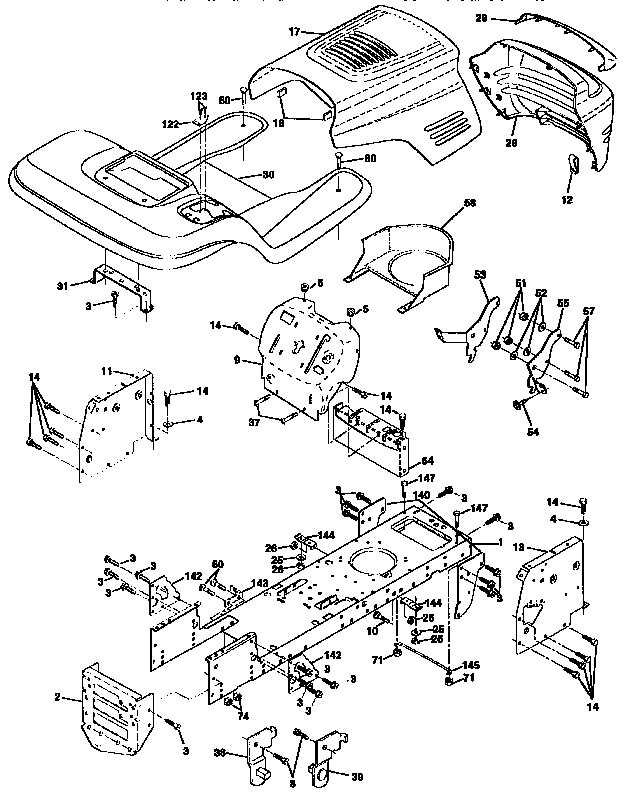 Craftsman 917259552 chassis and enclosures diagram