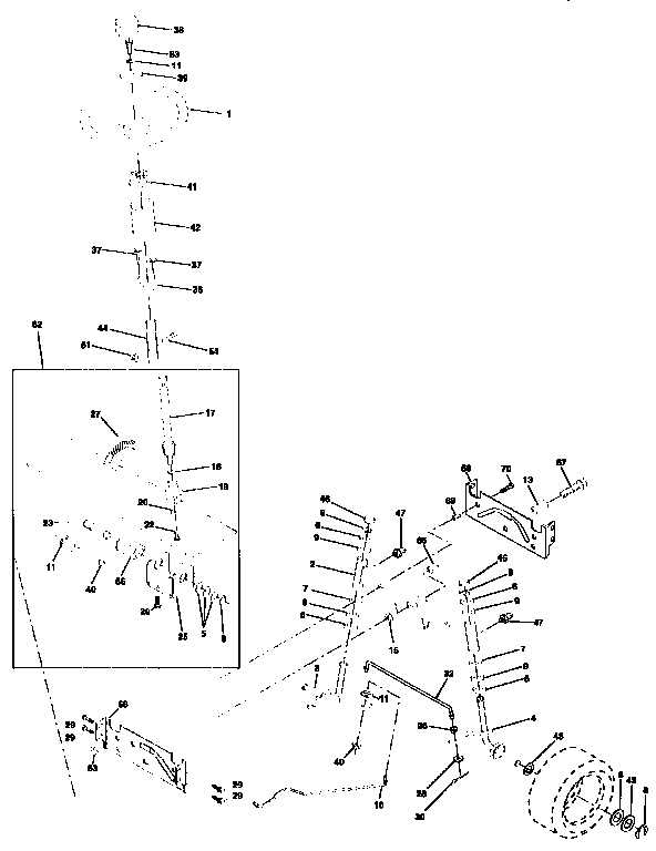 Craftsman 917259552 steering assembly diagram