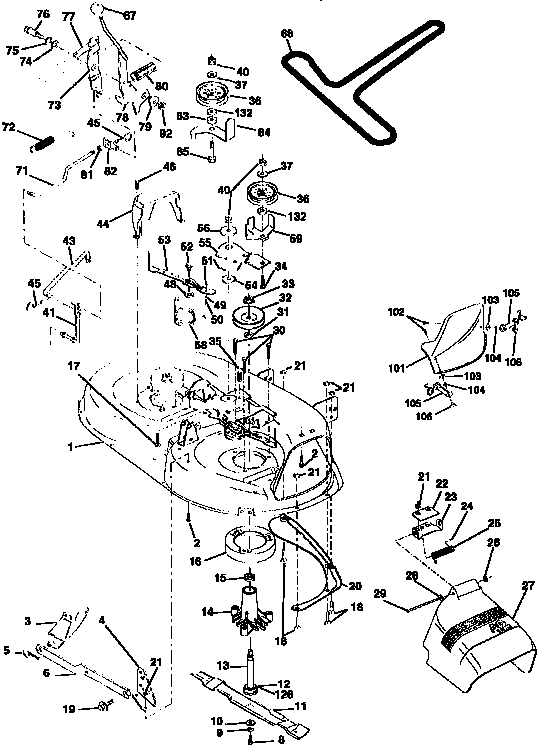 Craftsman 917258471 mower diagram