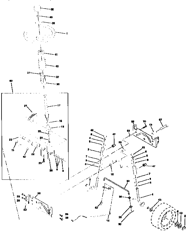 Craftsman 917258082 steering assembly diagram