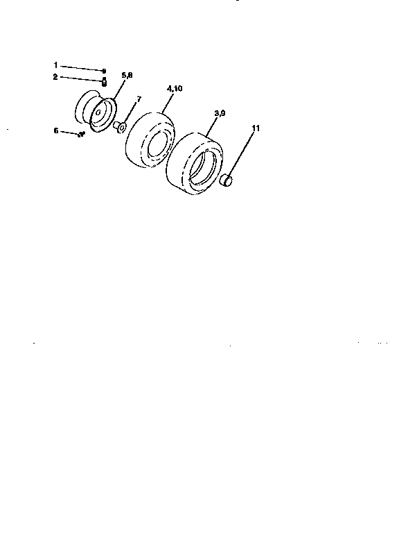 Craftsman 917258082 wheels and tires diagram