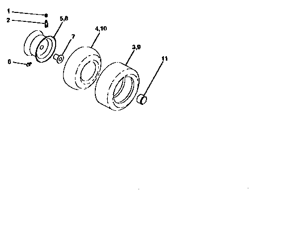 Craftsman 917258072 wheels and tires diagram