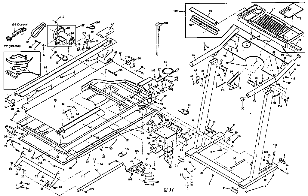 HealthRider HRTL24570 unit parts diagram