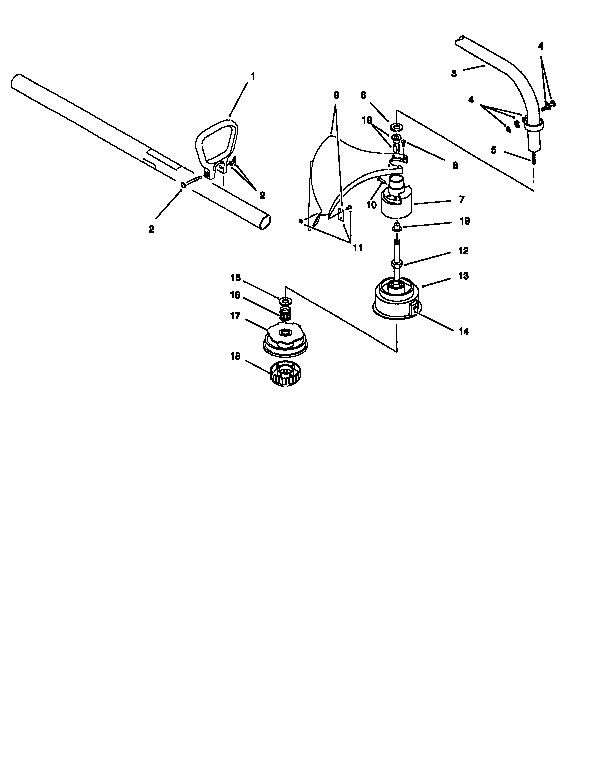 Toro 51450 shaft and head assembly diagram
