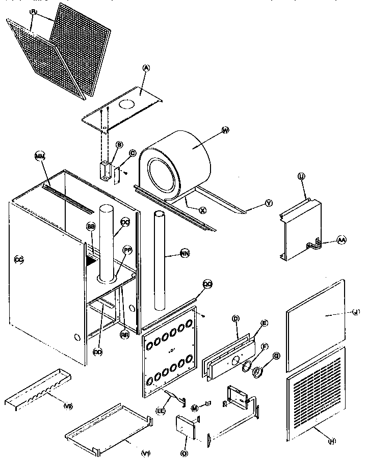 ICP GDJ100M16C1 cabinet diagram