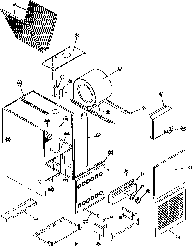 ICP GDJ125M20C1 non-functional replacement parts diagram