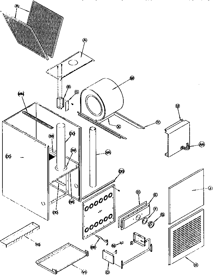 ICP NDN5100BFC1 non-functional replacement parts diagram