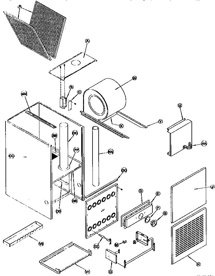 ICP NDN5100BHC1 non-functional replacement parts diagram
