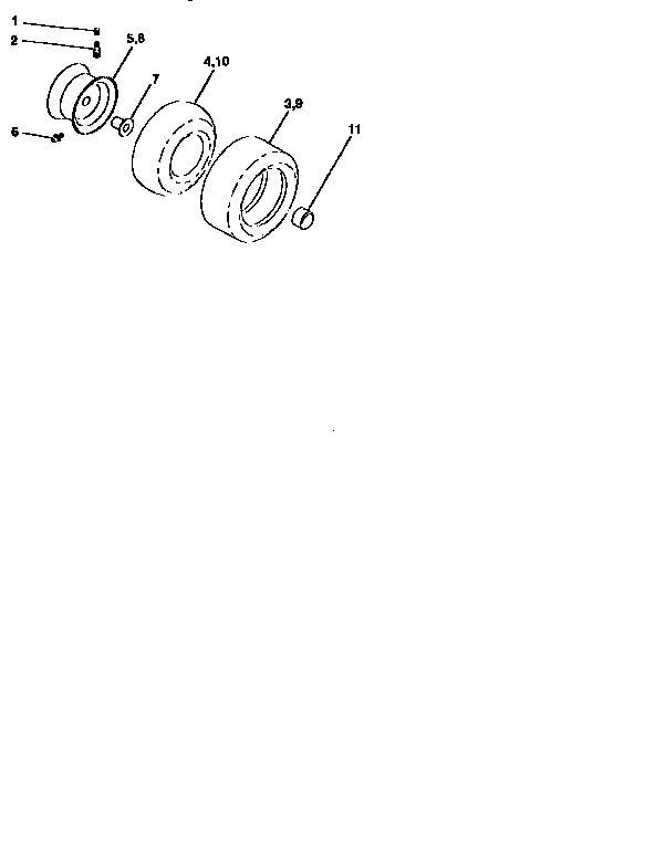 Craftsman 917259980 wheels and tires diagram