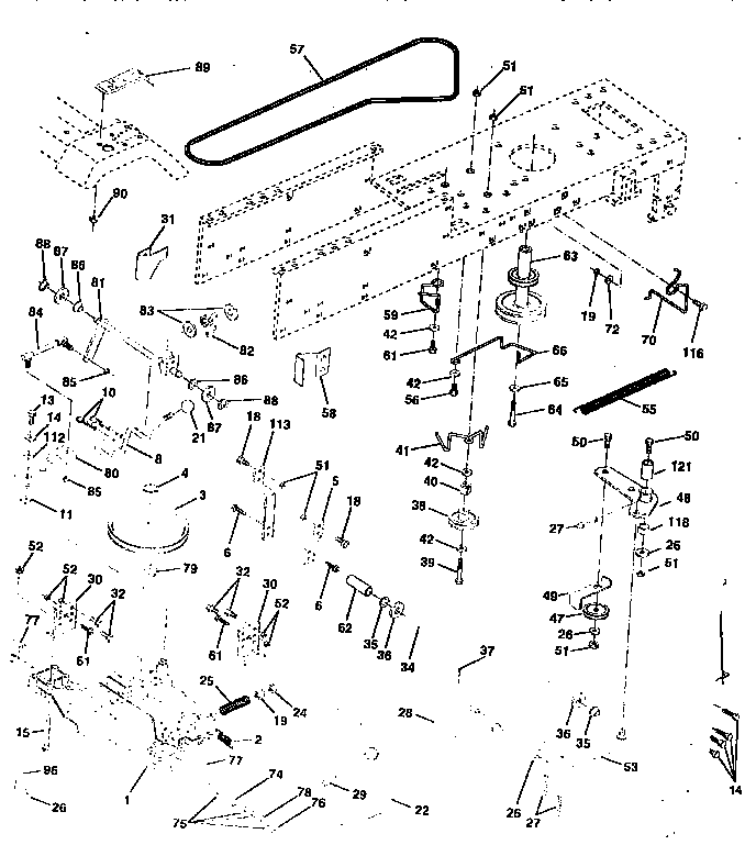 Western Auto AYP7167A79 drive diagram