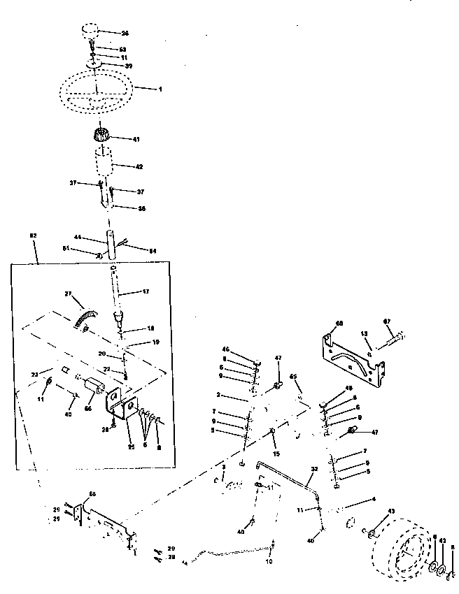 Western Auto AYP7167A79 steering assembly diagram