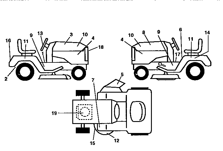Western Auto AYP9159A69 decals diagram