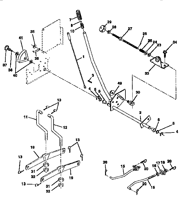 Western Auto AYP9159A69 lift diagram
