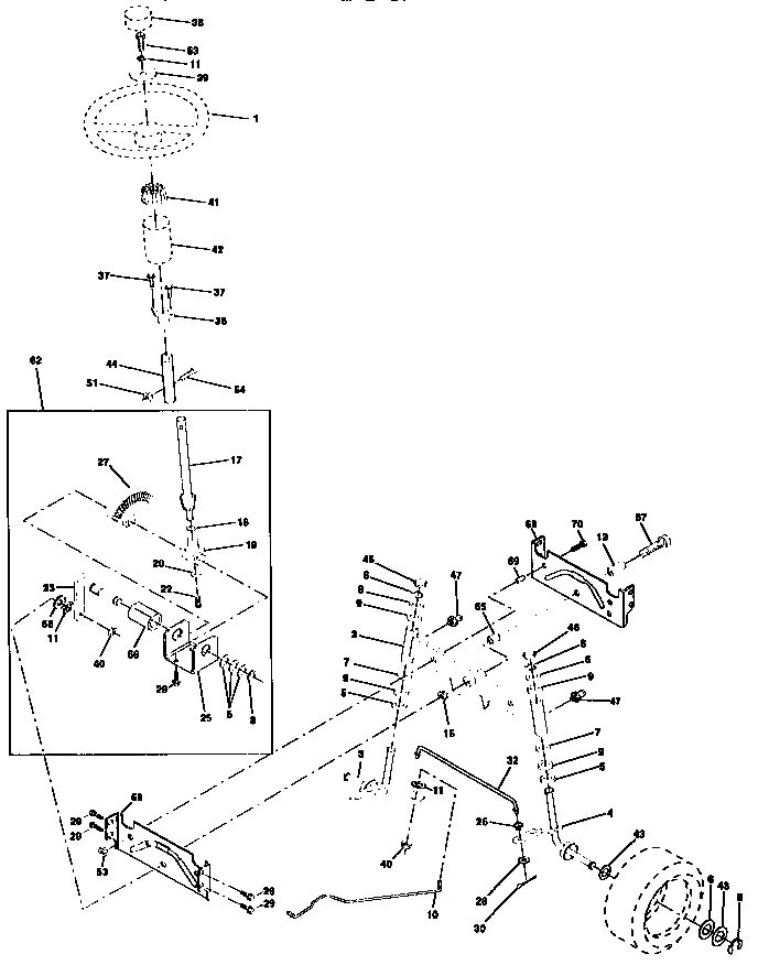 Western Auto AYP9182B79 steering assembly diagram