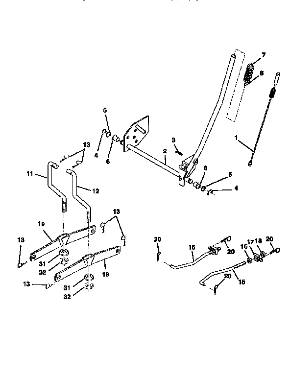 Western Auto AYP9182B79 lift diagram