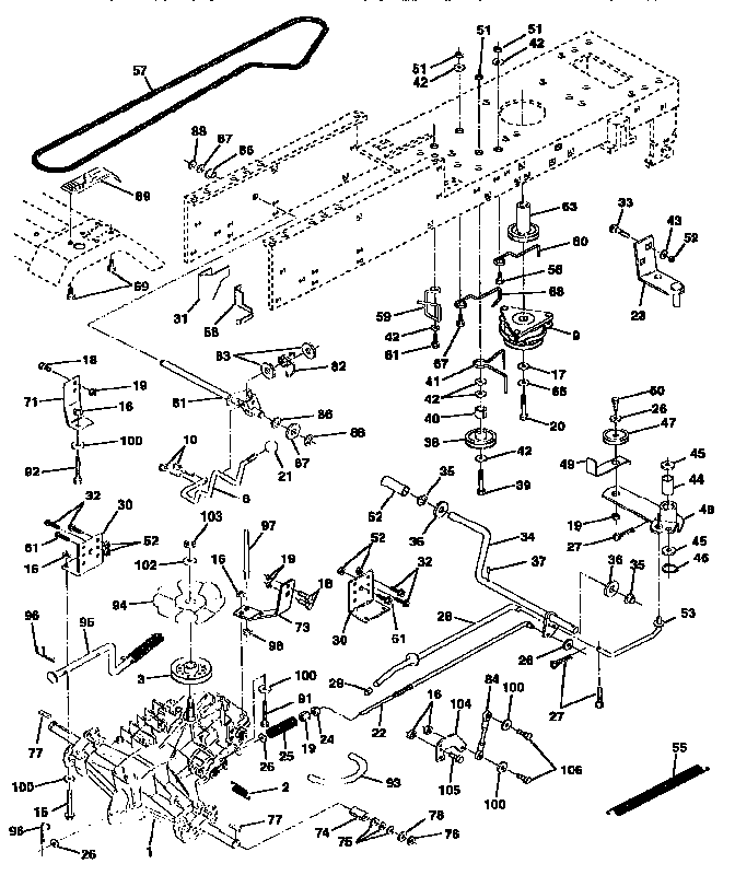 Weed Eater HD19H42A drive diagram