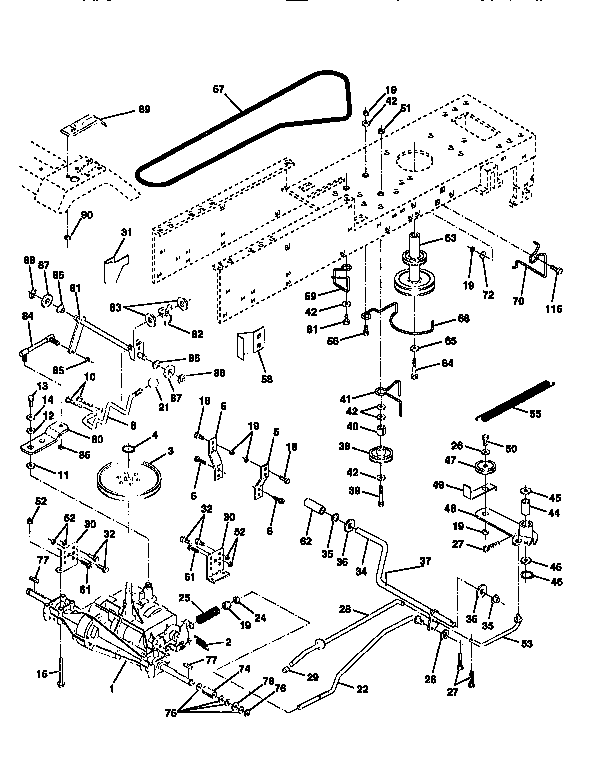 Craftsman 25996 drive diagram