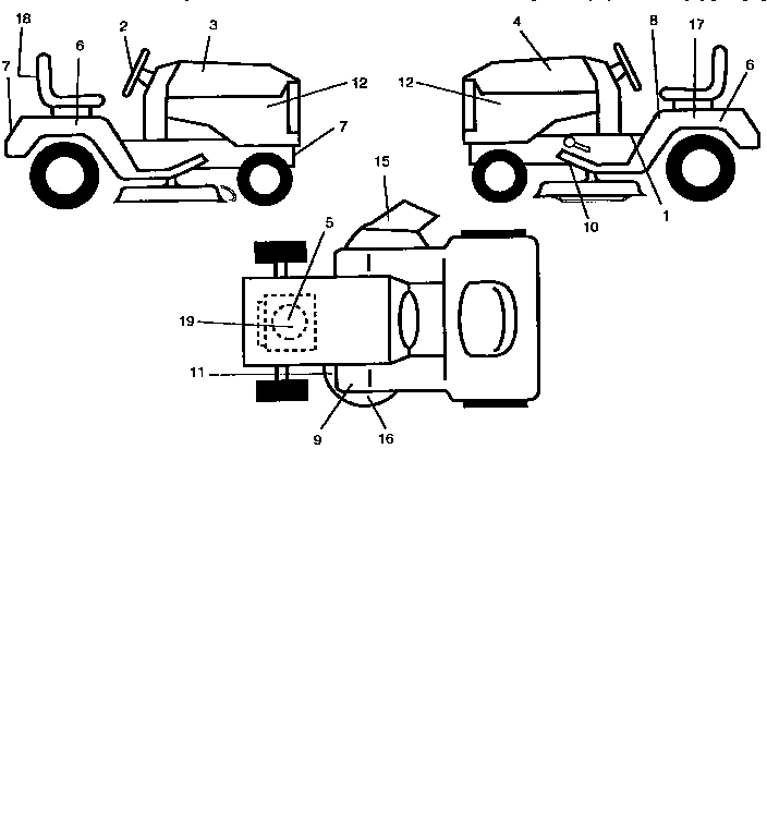 Craftsman 25996 decals diagram