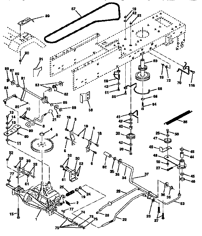 Western Auto AYP7159A69 drive diagram