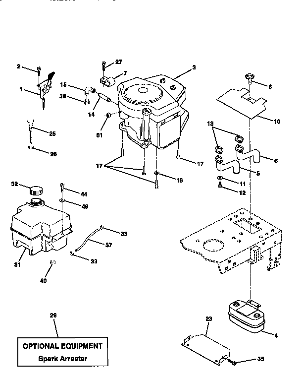 Weed Eater 440501 engine diagram
