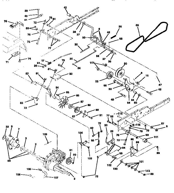 Craftsman 917258871 ground drive diagram