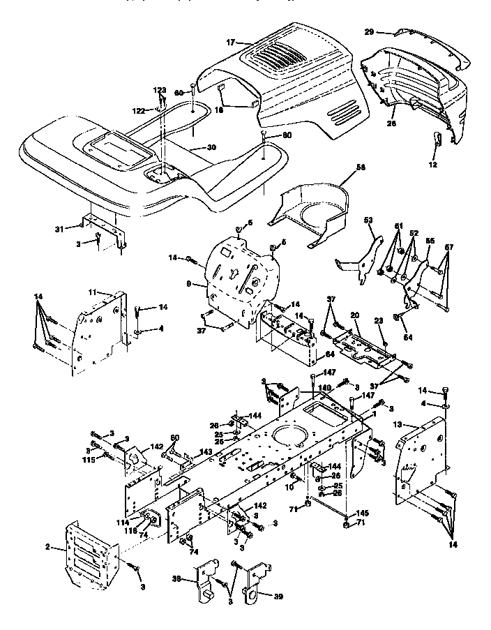 Craftsman 917259564 chassis and enclosures diagram