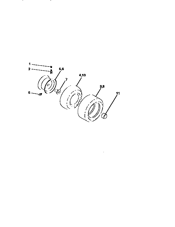 Craftsman 917258535 wheels and tires diagram