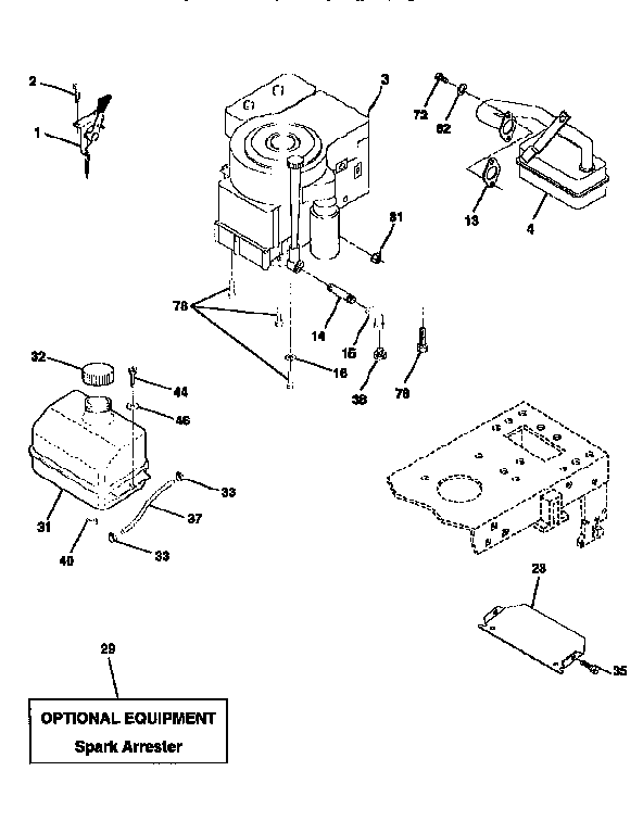 Craftsman 917258535 engine diagram