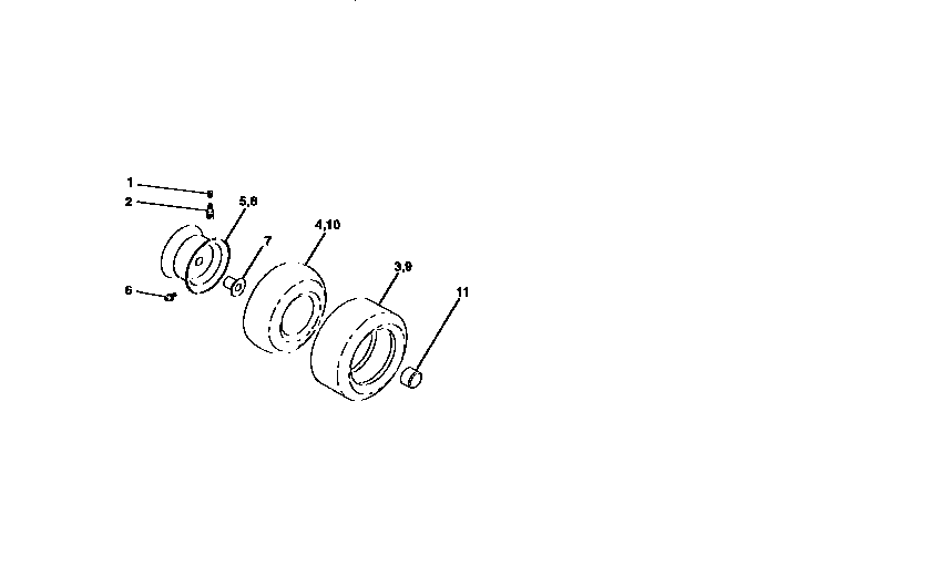 Craftsman 917258534 wheels and tires diagram