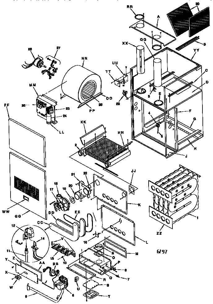 ICP GCK125N20C2 unit parts diagram