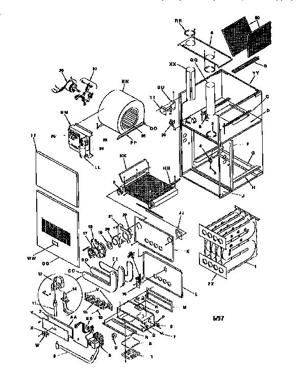 ICP NCGM050EFA2 unit parts diagram