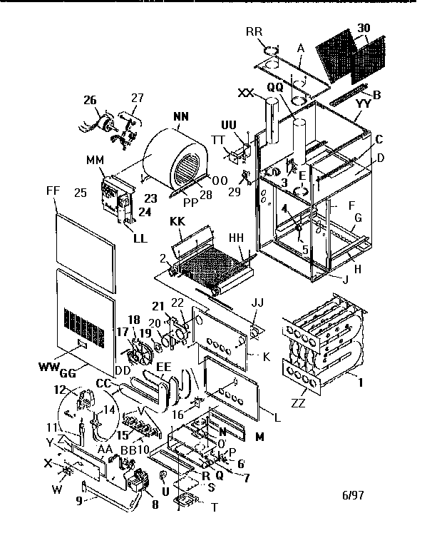 ICP NCGM125EKA2 unit parts diagram