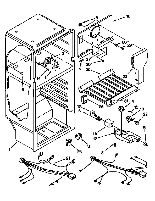 Whirlpool ET14JKXDW10 liner diagram