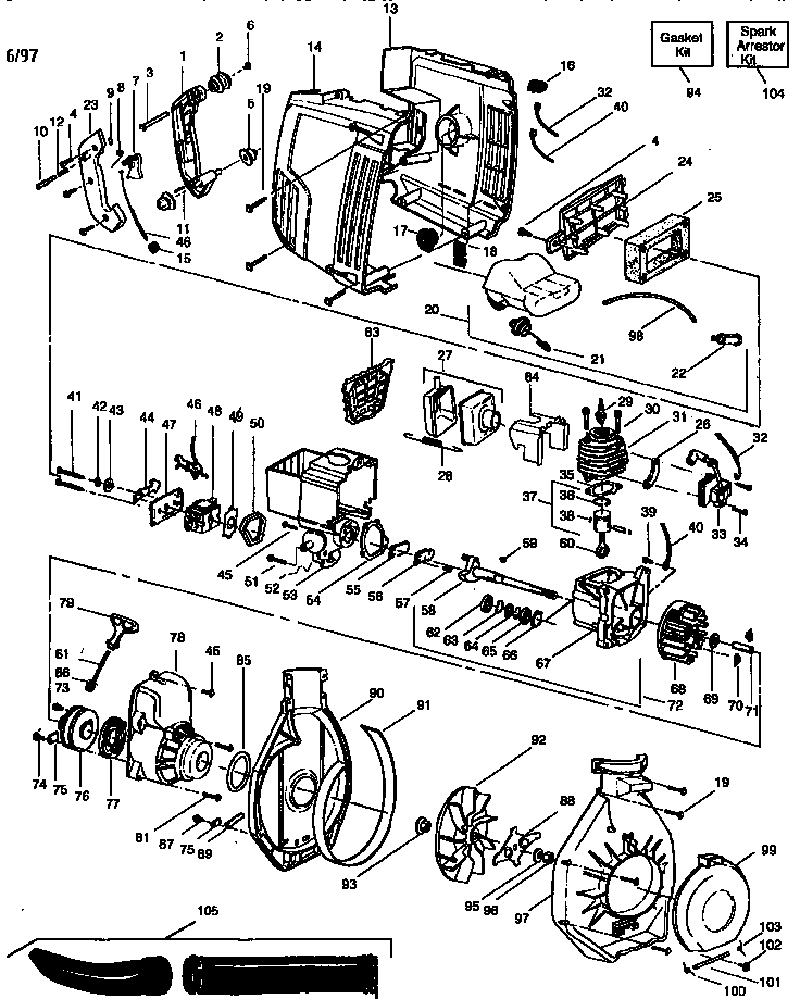 Weed Eater SV30 weed eater diagram