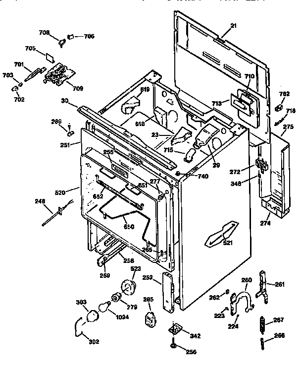 GE JBP77GV2 body diagram