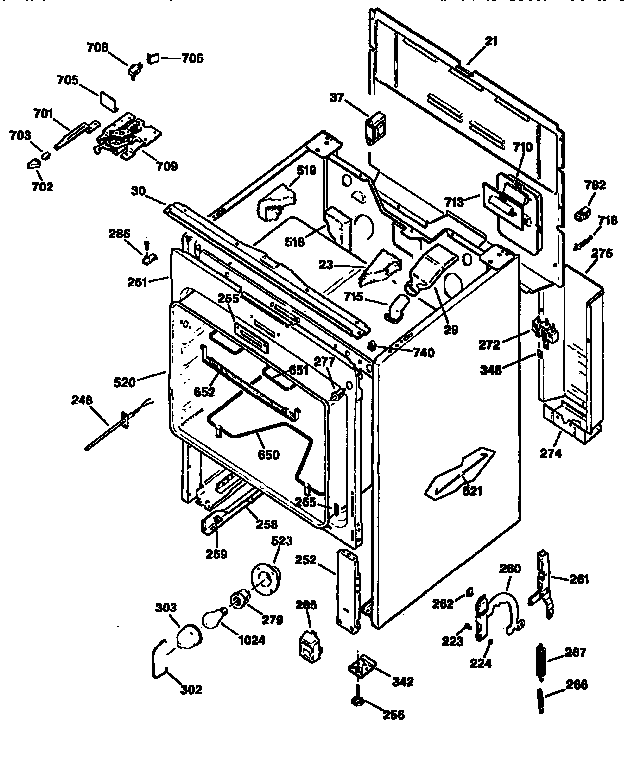 GE JBP75AV3 body diagram