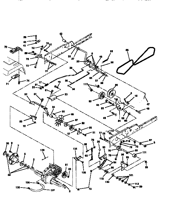 Craftsman 917258891 ground drive diagram