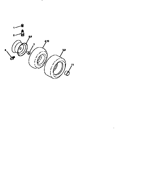 Craftsman 917258891 wheels and tires diagram