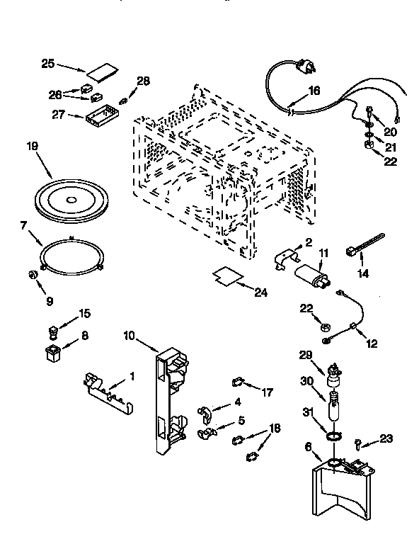 Whirlpool MT8066SEB0 interior diagram