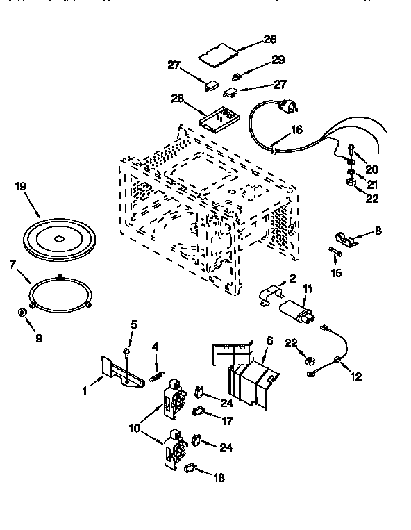 Whirlpool MT8118XEB2 interior diagram