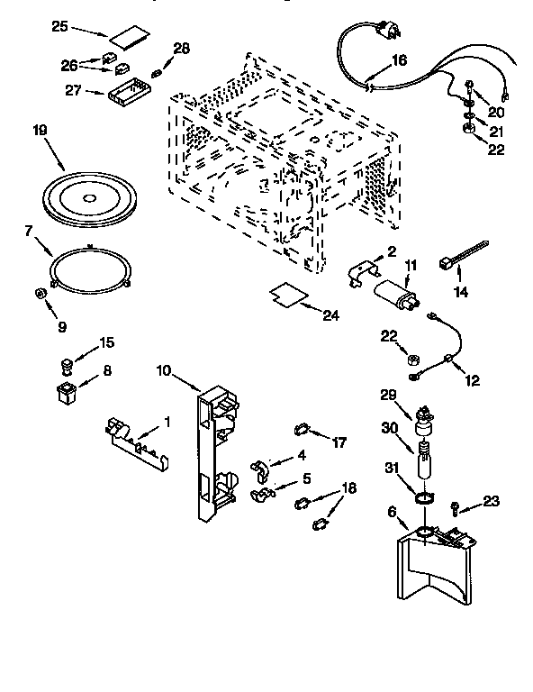 Whirlpool MT8066SEB1 interior diagram