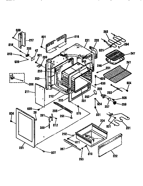 Kenmore 91195876790 body diagram
