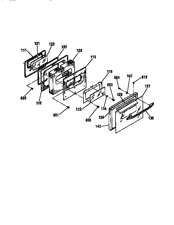 Kenmore 91195876790 door diagram