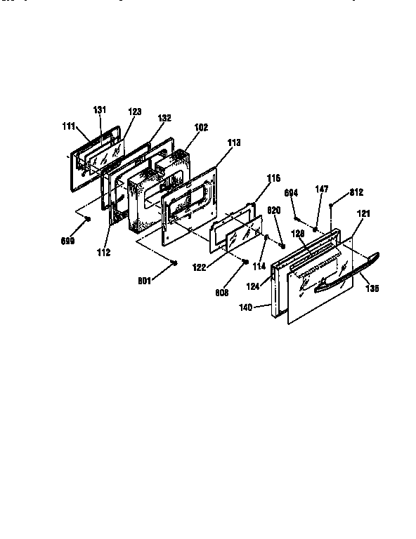 Kenmore 91195475790 door diagram
